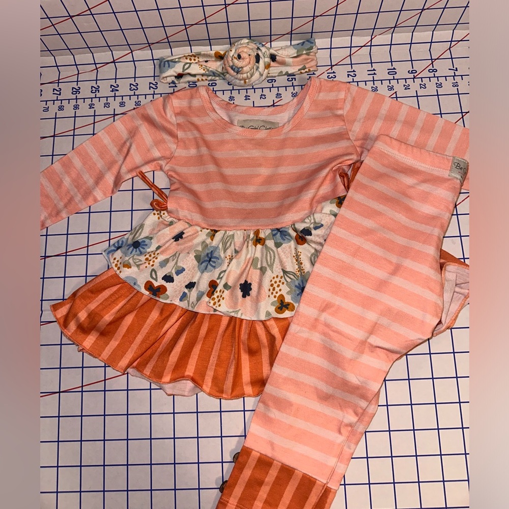 Baby Blush & Floral Girls Matching Set - 18M Be Girl Clothing